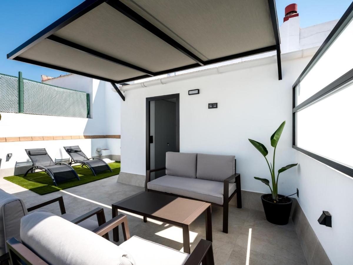 Pj Terraza Privada Banera Exterior Junto Catedral Apartment Seville Luaran gambar