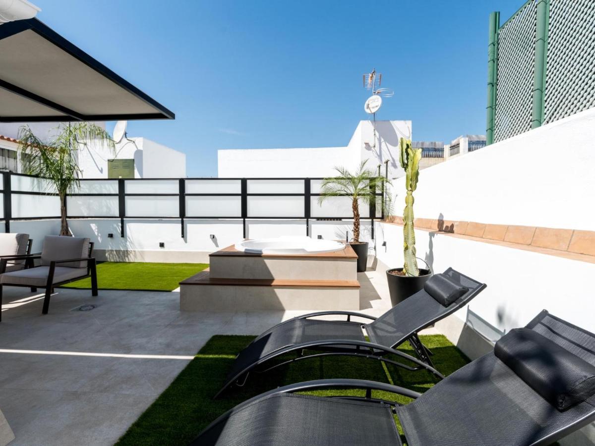 Pj Terraza Privada Banera Exterior Junto Catedral Apartment Seville Luaran gambar