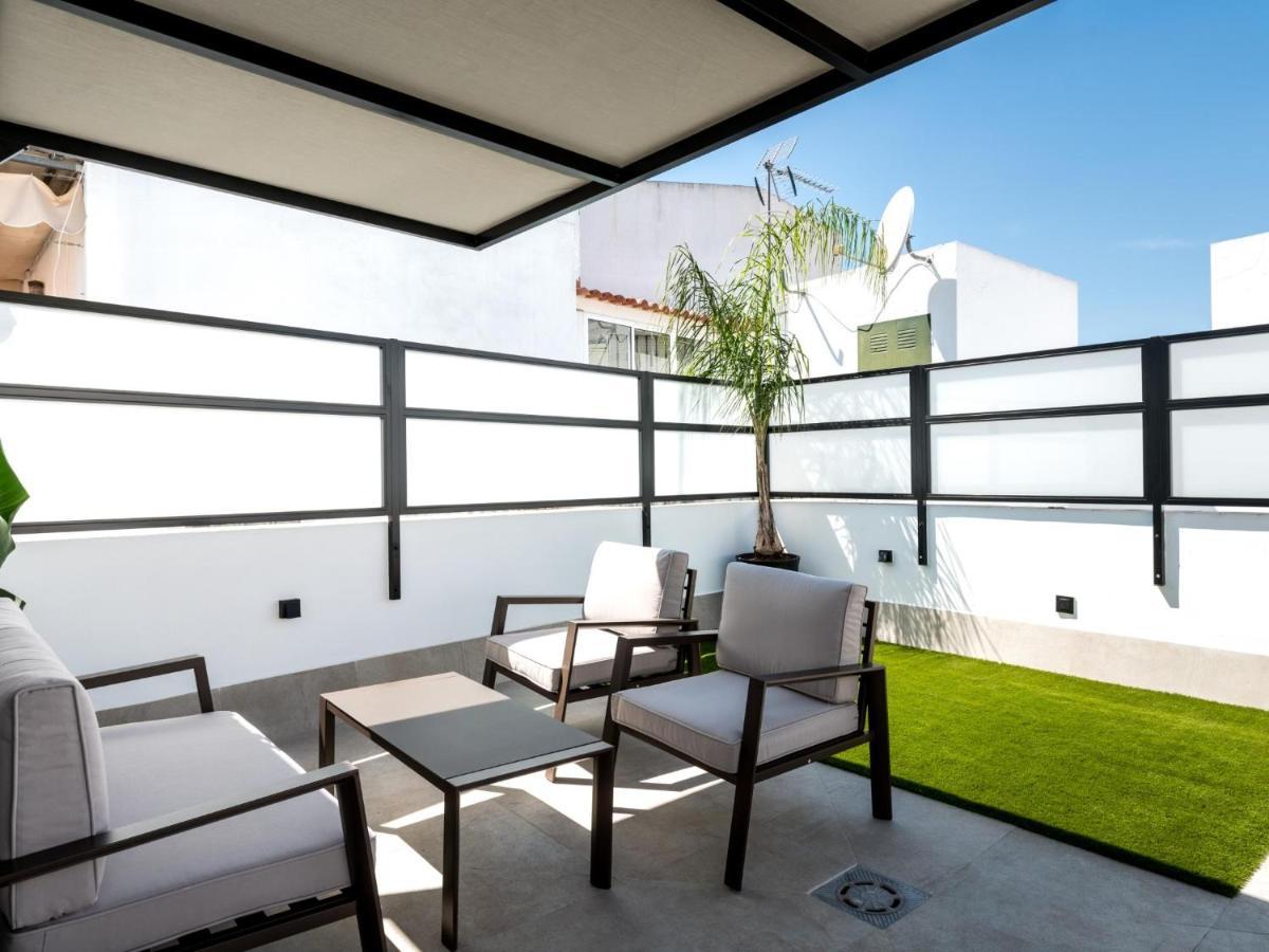 Pj Terraza Privada Banera Exterior Junto Catedral Apartment Seville Luaran gambar