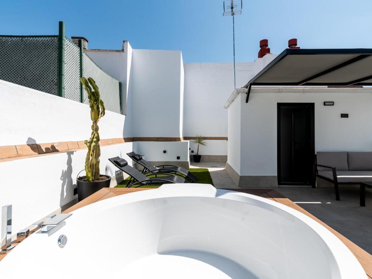 Pj Terraza Privada Banera Exterior Junto Catedral Apartment Seville Luaran gambar