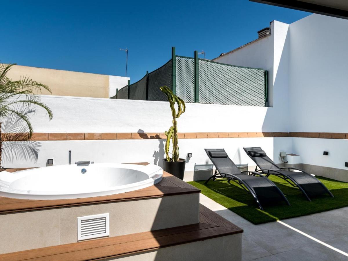 Pj Terraza Privada Banera Exterior Junto Catedral Apartment Seville Luaran gambar
